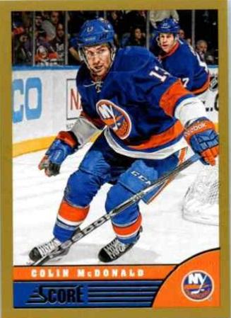 #325 Colin McDonald - New York Islanders - 2013-14 Score - Gold Hockey
