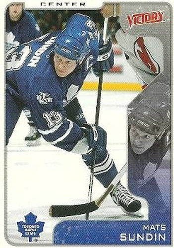 #326 Mats Sundin - Toronto Maple Leafs - 2001-02 Upper Deck Victory Hockey