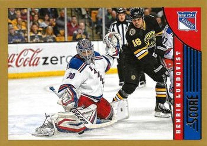 #326 Henrik Lundqvist - New York Rangers - 2013-14 Score - Gold Hockey