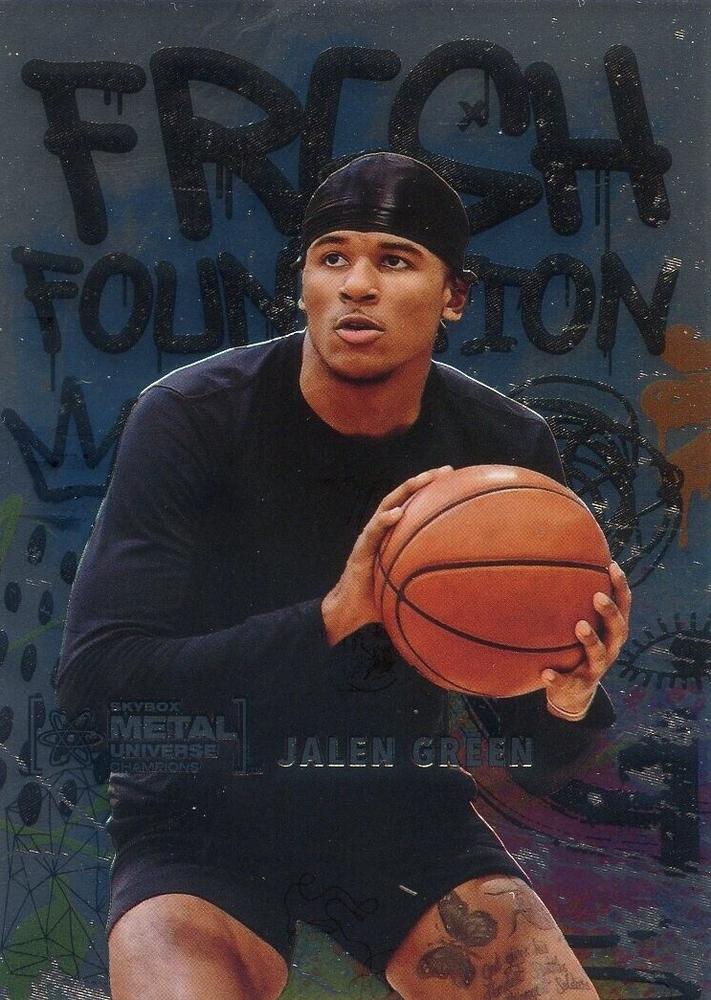 #FF1 Jalen Green - 2021 SkyBox Metal Universe Champions - Fresh Foundation