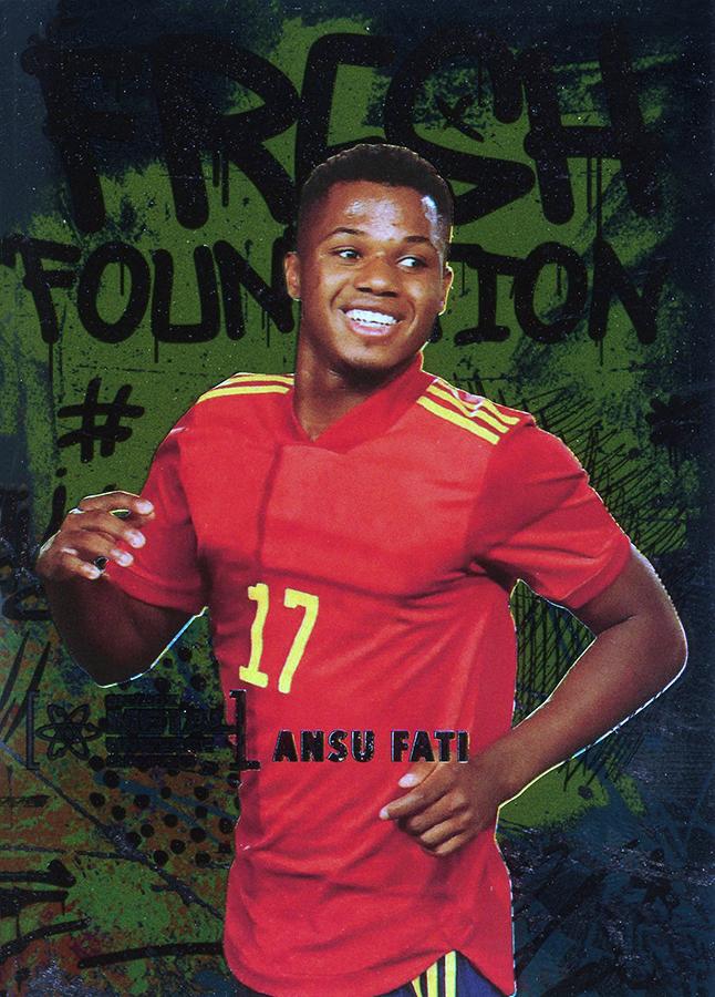 #FF3 Ansu Fati - 2021 SkyBox Metal Universe Champions - Fresh Foundation