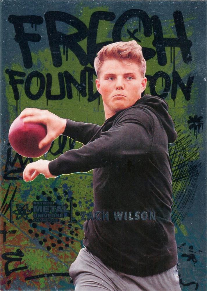 #FF15 Zach Wilson - 2021 SkyBox Metal Universe Champions - Fresh Foundation