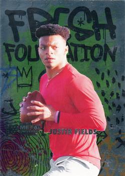 #FF35 Justin Fields - 2021 SkyBox Metal Universe Champions - Fresh Foundation