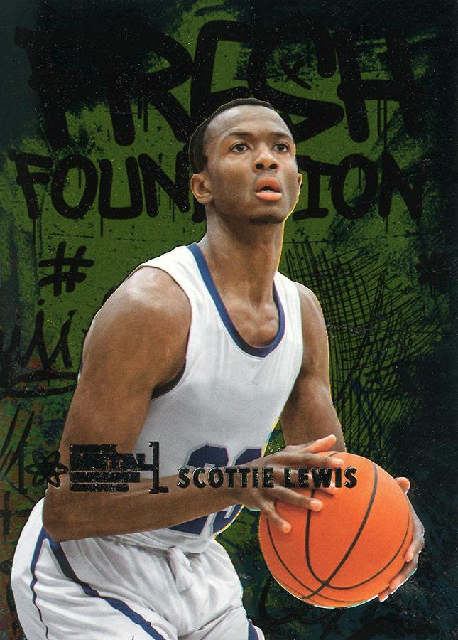 #FF46 Scottie Lewis - 2021 SkyBox Metal Universe Champions - Fresh Foundation