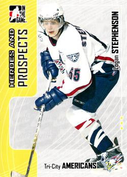 #327 Logan Stephenson - Tri-City Americans - 2005-06 In The Game Heroes and Prospects Hockey