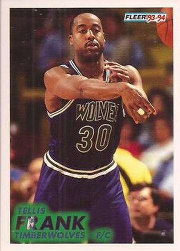 #327 Tellis Frank - Minnesota Timberwolves - 1993-94 Fleer Basketball