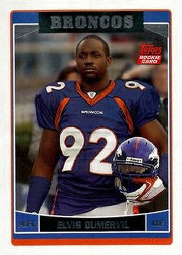#328 Elvis Dumervil - Denver Broncos - 2006 Topps Football