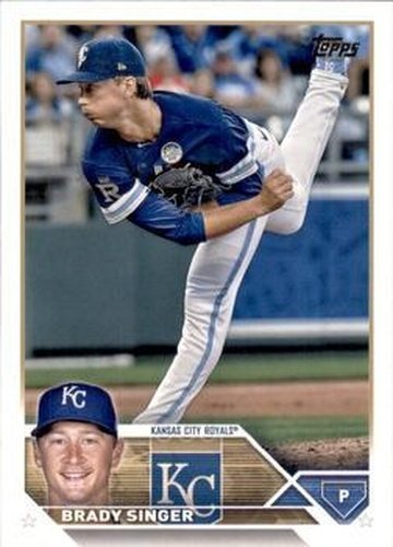 #328 Brady Singer - Kansas City Royals - 2023 Topps Baseball