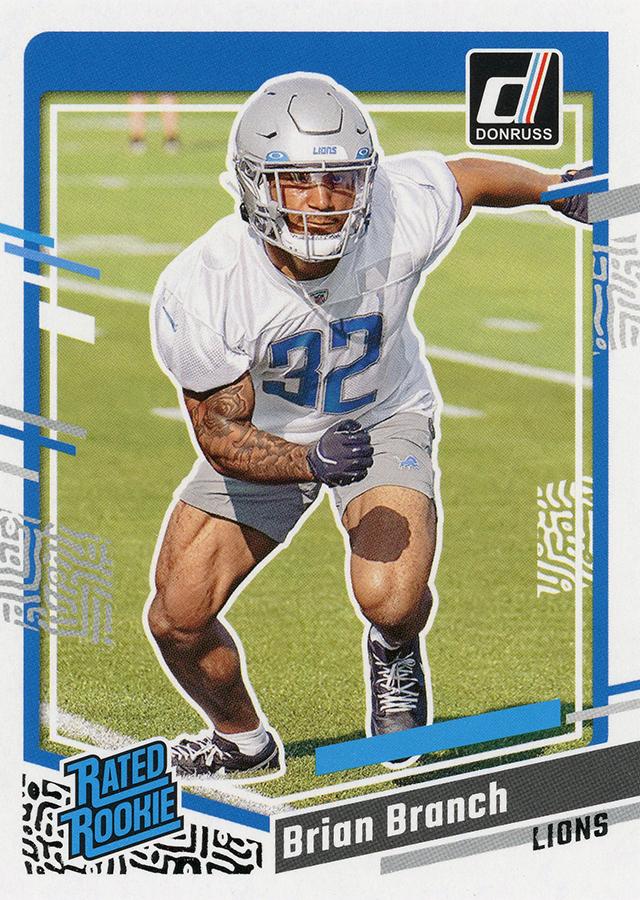 #328 Brian Branch - Detroit Lions - 2023 Donruss Football