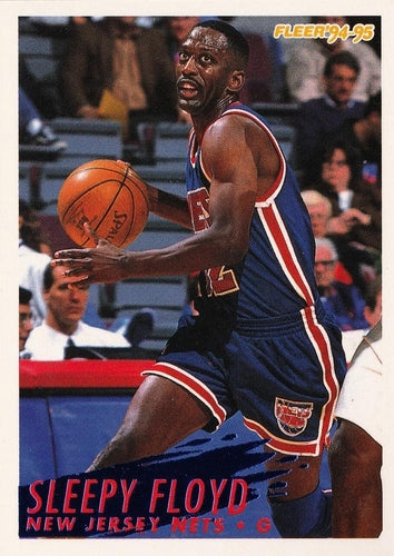 #328 Sleepy Floyd - New Jersey Nets - 1994-95 Fleer Basketball