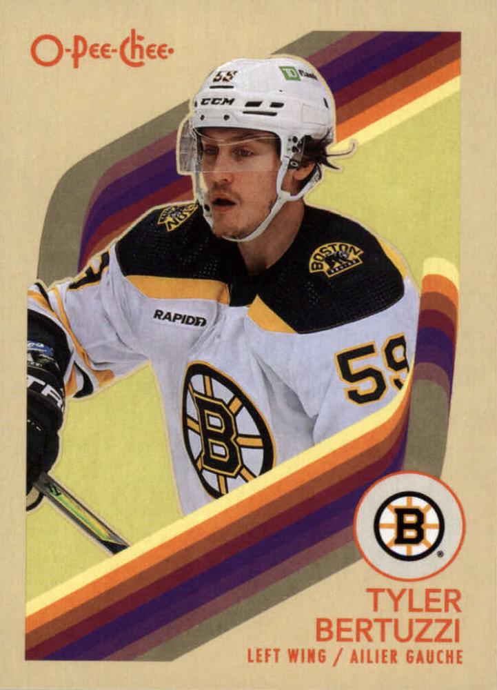#328 Tyler Bertuzzi - Boston Bruins - 2023-24 O-Pee-Chee - Retro Hockey