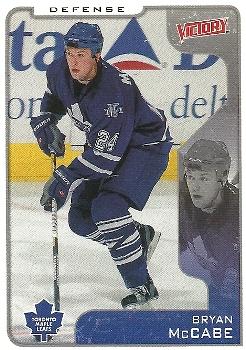 #328 Bryan McCabe - Toronto Maple Leafs - 2001-02 Upper Deck Victory Hockey
