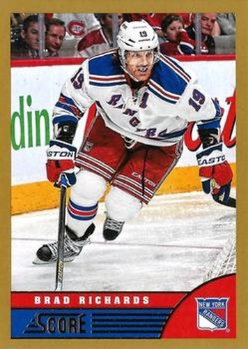 #328 Brad Richards - New York Rangers - 2013-14 Score - Gold Hockey