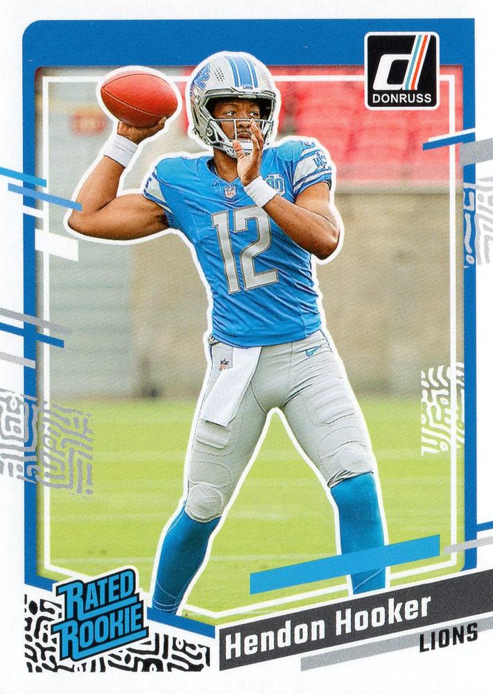 #329 Hendon Hooker - Detroit Lions - 2023 Donruss Football