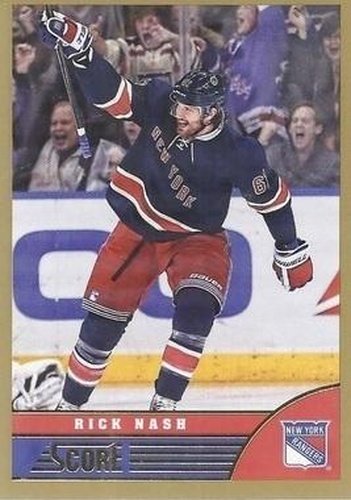 #329 Rick Nash - New York Rangers - 2013-14 Score - Gold Hockey