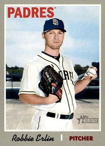#329 Robbie Erlin - San Diego Padres - 2019 Topps Heritage Baseball