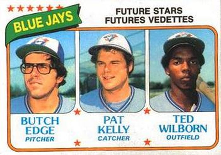 #329 Blue Jays Future Stars Butch Edge / Pat Kelly / Ted Wilborn - Toronto Blue Jays - 1980 O-Pee-Chee Baseball
