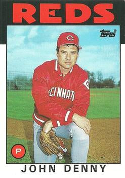 #32T John Denny - Cincinnati Reds - 1986 Topps Traded Baseball