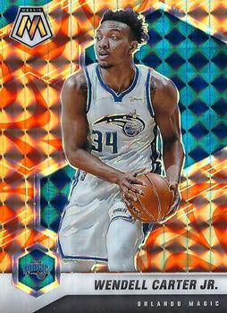 #32 Wendell Carter Jr. - Orlando Magic - 2020-21 Panini Mosaic - Mosaic Reactive Orange Basketball
