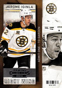 #32 Jarome Iginla - Boston Bruins - 2013-14 Panini Contenders Hockey