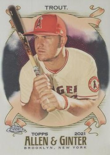 #32 Mike Trout - Los Angeles Angels - 2021 Topps Allen & Ginter Chrome Baseball
