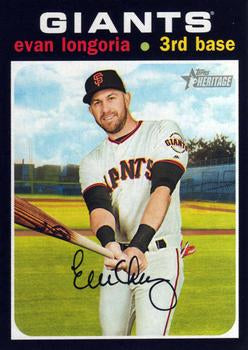 #32 Evan Longoria - San Francisco Giants - 2020 Topps Heritage Baseball