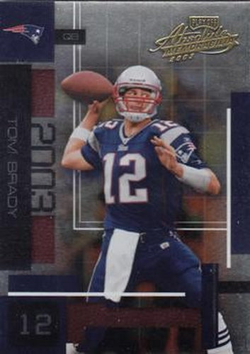 #32 Tom Brady - New England Patriots - 2003 Playoff Absolute Memorabilia Football