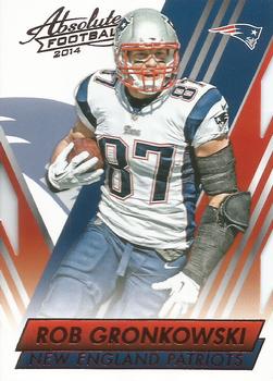 #32 Rob Gronkowski - New England Patriots - 2014 Panini Absolute - Red Football
