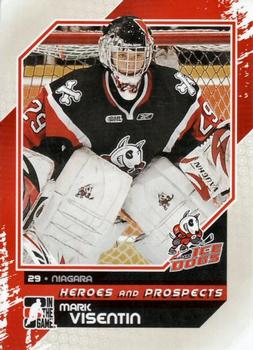 #32 Mark Visentin - Niagara IceDogs - 2010-11 In The Game Heroes and Prospects Hockey