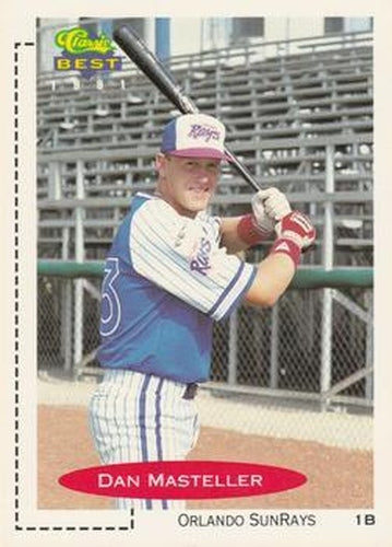 #330 Dan Masteller - Orlando Sun Rays - 1991 Classic Best Baseball