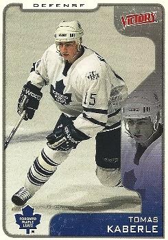 #330 Tomas Kaberle - Toronto Maple Leafs - 2001-02 Upper Deck Victory Hockey
