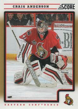 #330 Craig Anderson - Ottawa Senators - 2012-13 Score - Gold Rush Hockey