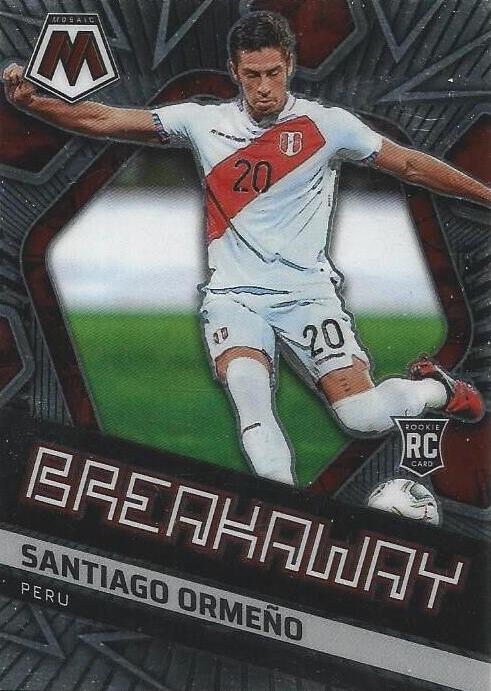 #24 Santiago Ormeño - Peru - 2021-22 Panini Mosaic Road to FIFA World Cup - Breakaway Soccer