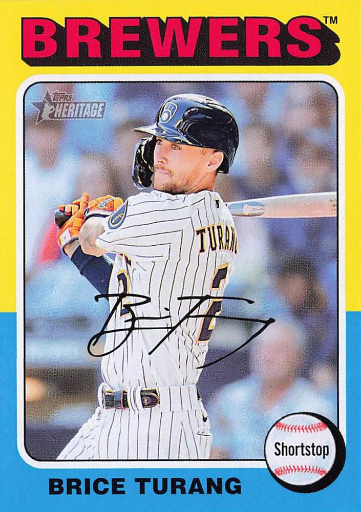 #332 Brice Turang - Milwaukee Brewers - 2024 Topps Heritage Baseball
