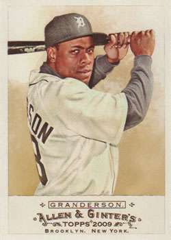 #332 Curtis Granderson - Detroit Tigers - 2009 Topps Allen & Ginter Baseball