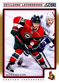 #332 Guillaume Latendresse - Ottawa Senators - 2012-13 Score - Gold Rush Hockey