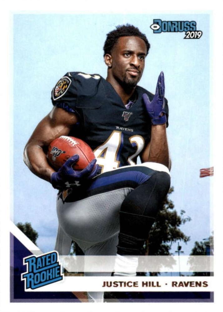 #333 Justice Hill - Baltimore Ravens - 2019 Donruss Football