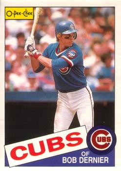 #334 Bob Dernier - Chicago Cubs - 1985 O-Pee-Chee Baseball