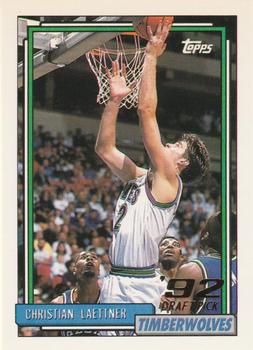 #334 Christian Laettner - Minnesota Timberwolves - 1992-93 Topps Basketball