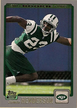 #334 Jamie Henderson - New York Jets - 2001 Topps Football