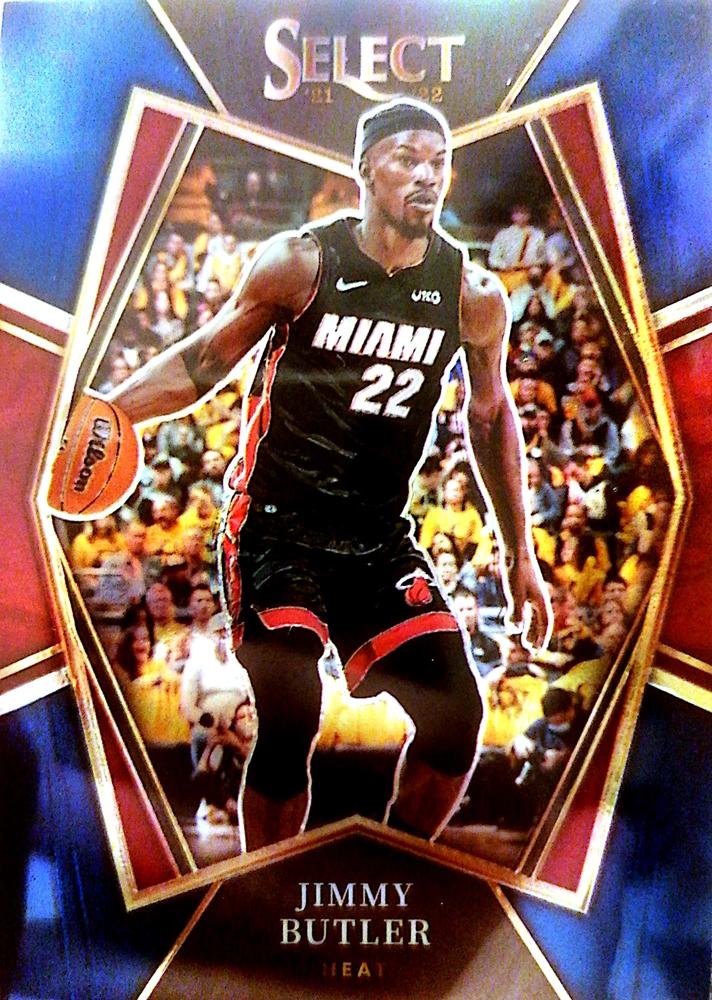 #192 Jimmy Butler - Miami Heat - 2021-22 Panini Select - Blue Basketball