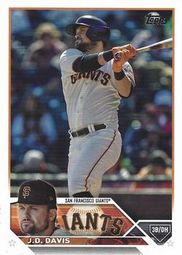 #335 J.D. Davis - San Francisco Giants - 2023 Topps Baseball