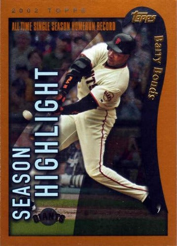 #336 Barry Bonds - San Francisco Giants - 2002 Topps Baseball