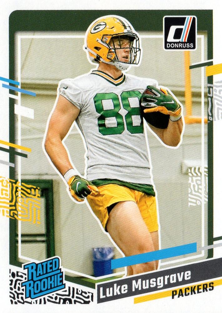 #337 Luke Musgrave - Green Bay Packers - 2023 Donruss Football