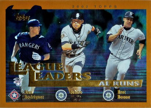 #338 Alex Rodriguez / Ichiro / Bret Boone - Texas Rangers / Seattle Mariners - 2002 Topps Baseball