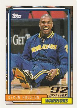 #338 Byron Houston - Golden State Warriors - 1992-93 Topps Basketball