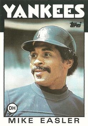 #33T Mike Easler - New York Yankees - 1986 Topps Traded Baseball
