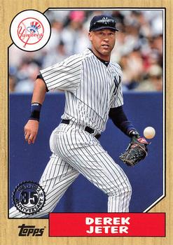 #87TBU-33 Derek Jeter - New York Yankees - 2022 Topps Update - 1987 Topps Baseball 35th Anniversary Baseball