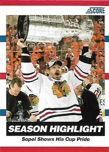 #33 Brent Sopel - Chicago Blackhawks - 2010-11 Score Hockey