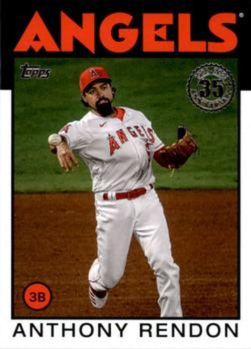 #86B-33 Anthony Rendon - Los Angeles Angels - 2021 Topps - 1986 Topps Baseball 35th Anniversary Series One Baseball